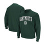 Men's Green Dartmouth Big Green Arch Logo Tackle Twill Pullover Sweatshirt