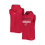 Men's Cardinal Arizona Cardinals Relay Sleeveless Pullover Hoodie
