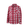 Men's Red, White Fresno State Bulldogs Ellis Plaid Full-Snap Shirt Jacket