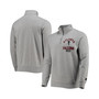 Men's Gray Atlanta Falcons Throwback Heisman Quarter-Zip Jacket