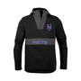 Men's Black New York Mets Ruckus Quarter-Zip Hoodie