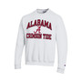 Men's White Alabama Crimson Tide High Motor Pullover Sweatshirt