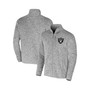 Men's NFL x Darius Rucker Collection by Heather Gray Las Vegas Raiders Fleece Full-Zip Jacket