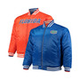 Men's Royal, Orange Florida Gators Big and Tall Reversible Satin Full-Zip Jacket