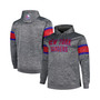 Men's Heather Charcoal New York Rangers Big and Tall Stripe Pullover Hoodie