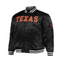 Men's Texas Orange, Black Texas Longhorns Big and Tall Reversible Satin Full-Zip Jacket
