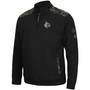 Men's Black Louisville Cardinals OHT Military-Inspired Appreciation Commo Fleece Quarter-Zip Jacket