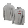 Men's Heather Gray Tampa Bay Buccaneers Heisman Quarter-Zip Jacket