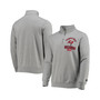 Men's Heather Gray Tampa Bay Buccaneers Heisman Quarter-Zip Jacket