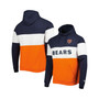Men's Orange Chicago Bears Colorblock Current Pullover Hoodie