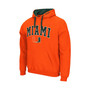 Men's Orange Miami Hurricanes Big and Tall Arch & Logo 2.0 Pullover Hoodie