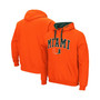 Men's Orange Miami Hurricanes Big and Tall Arch & Logo 2.0 Pullover Hoodie