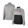 Men's Gray Texas Tech Red Raiders John Half-Zip Jacket