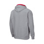 Men's Heathered Gray Louisville Cardinals Arch and Logo 3.0 Full-Zip Hoodie