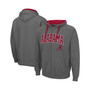 Men's Charcoal Alabama Crimson Tide Big and Tall Full-Zip Hoodie