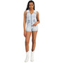 Women's Bella Sleeveless Denim Romper