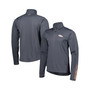 Men's Charcoal Denver Broncos Half-Zip Hoodie