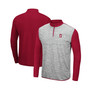 Men's Heathered Gray, Cardinal Stanford Cardinal Prospect Quarter-Zip Jacket