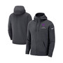 Men's Anthracite Kansas State Wildcats Club Full-Zip Hoodie
