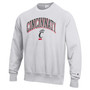 Men's Gray Cincinnati Bearcats Arch Over Logo Reverse Weave Pullover Sweatshirt