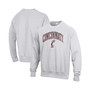 Men's Gray Cincinnati Bearcats Arch Over Logo Reverse Weave Pullover Sweatshirt