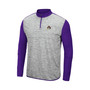 Men's Heathered Gray, Purple ECU Pirates Prospect Quarter-Zip Jacket