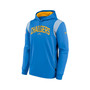 Men's Powder Blue Los Angeles Chargers Sideline Athletic Stack Performance Pullover Hoodie