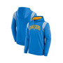 Men's Powder Blue Los Angeles Chargers Sideline Athletic Stack Performance Pullover Hoodie