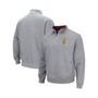 Men's Heathered Gray Arizona State Sun Devils Tortugas Team Logo Quarter-Zip Jacket