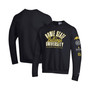 Men's Black Bowie State Bulldogs 2-Hit Power blend Pullover Sweatshirt