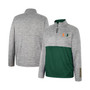 Men's Gray Miami Hurricanes John Half-Zip Jacket