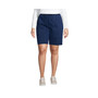Women's Plus Size High Rise Sport Knit Elastic Waist Denim Jean Shorts