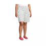 Women's Plus Size Mid Rise Elastic Waist Pull On 10" Knockabout Chino Bermuda Shorts