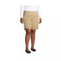 Women's Plus Size Mid Rise Elastic Waist Pull On 10" Knockabout Chino Bermuda Shorts