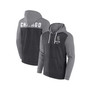 Men's Branded Heathered Charcoal, Heathered Gray Chicago White Sox Blown Away Full-Zip Hoodie