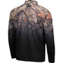 Men's Black Nebraska Huskers Mossy Oak Fleet II Quarter-Zip Jacket