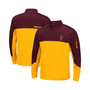 Men's Maroon, Gold Arizona State Sun Devils Triple Dog Dare Quarter-Zip Jacket