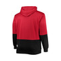 Men's Red, Black Chicago Blackhawks Big and Tall Team Quarter-Zip Hoodie