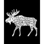 Men's Word Art Crewneck Moose Sweatshirt