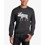 Men's Word Art Crewneck Moose Sweatshirt