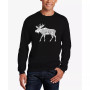 Men's Word Art Crewneck Moose Sweatshirt