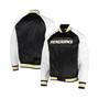 Men's Black, White Pittsburgh Penguins Primetime Raglan Satin Full-Snap Jacket