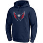 Men's Navy Washington Capitals Primary Logo Pullover Hoodie