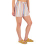 Juniors' Charlie Striped High-Rise Pull-On Shorts
