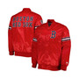 Men's Red Boston Red Sox Pick and Roll Satin Varsity Full-Snap Jacket