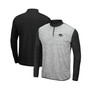 Men's Heathered Gray, Black Iowa Hawkeyes Prospect Quarter-Zip Jacket
