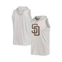 Men's Gray San Diego Padres Sleeveless Pullover Hoodie