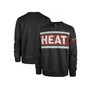 Men's Heather Black Miami Heat Tribeca Emerson Pullover Sweatshirt