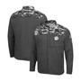 Men's Charcoal Clemson Tigers OHT Military-Inspired Appreciation Digi Camo Full-Zip Jacket
