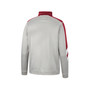 Men's Gray, Crimson Indiana Hoosiers Bushwood Fleece Quarter-Zip Jacket